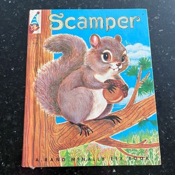 Vintage Scamper the Squirrel Children’s picture book mini 1959 Rand McNally - Picture 1 of 9